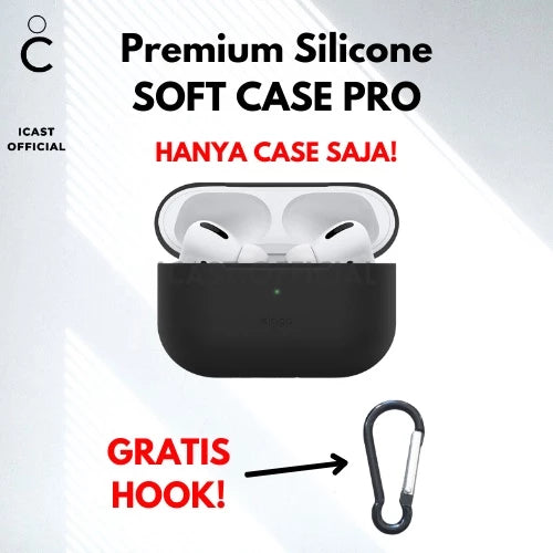 Case TWS Pro Soft Silicone + Free Hook