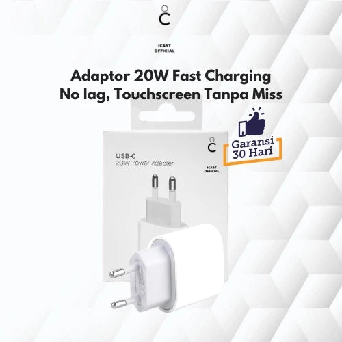 Adaptor 20W USB-C – Fast Charging (Adaptor Only)
