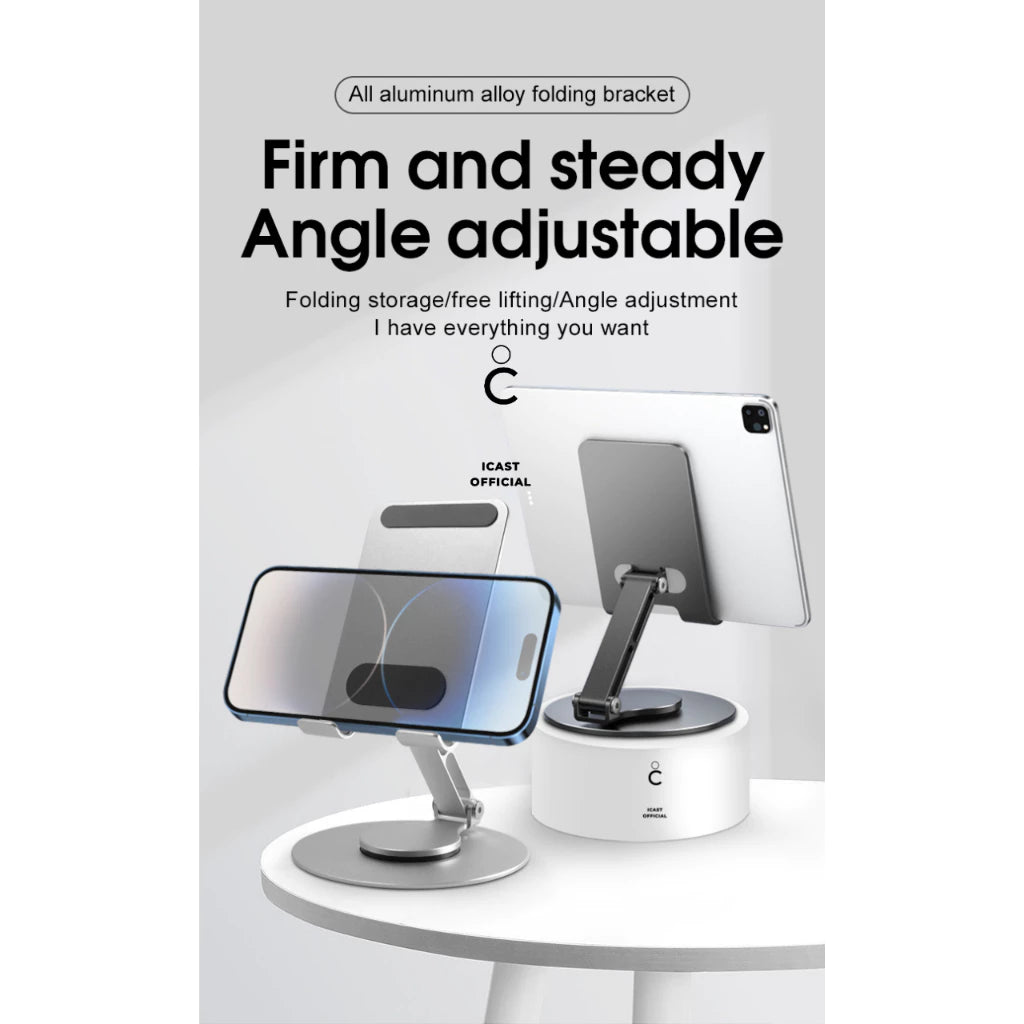 iCast Phone & Tablet Holder 360° Dudukan HP & Tablet Foldable