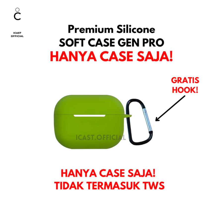 Case TWS Pro Soft Silicone + Free Hook