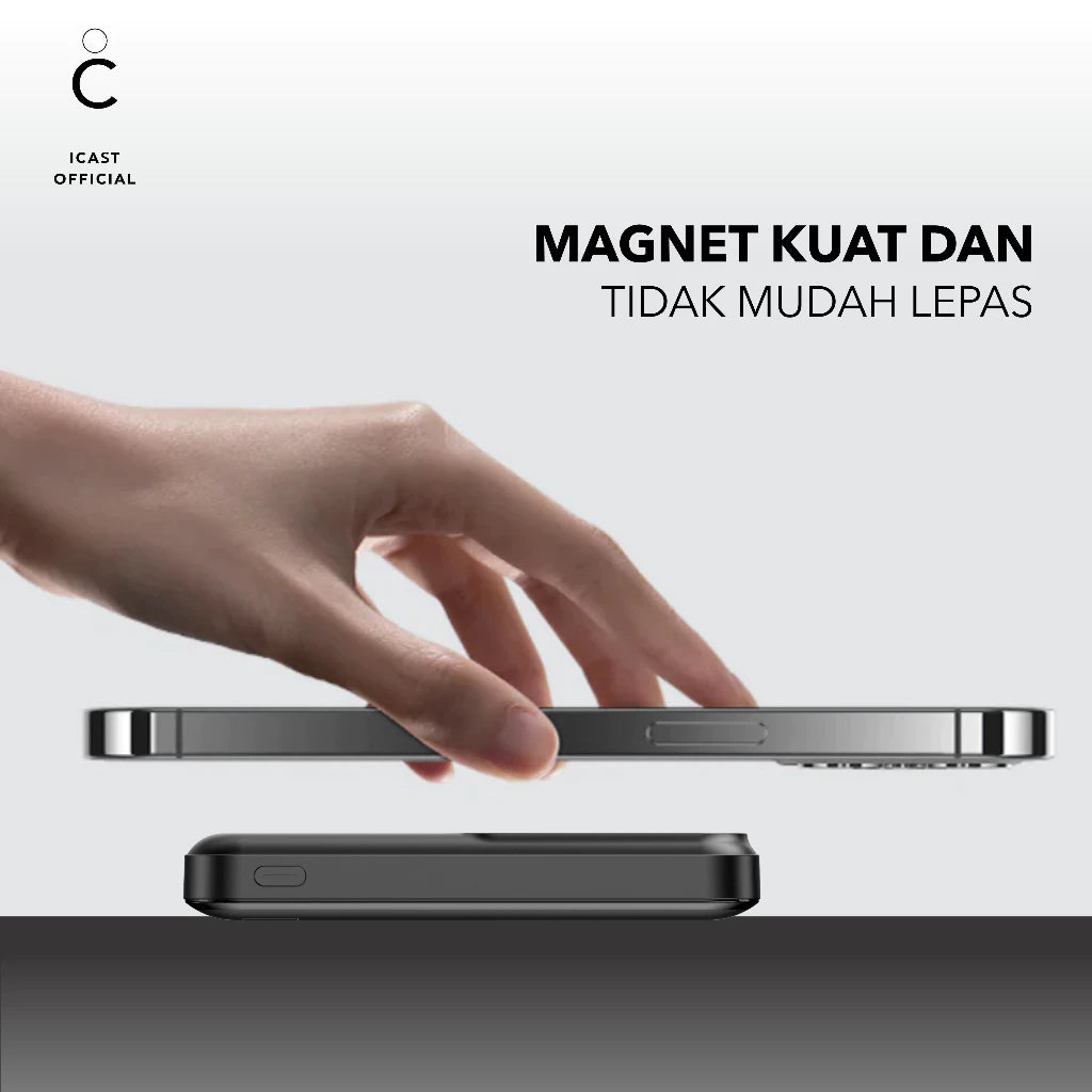 iCast H19 Powerbank Magnet 10000mAh Fast Charging 20W PD Wireless