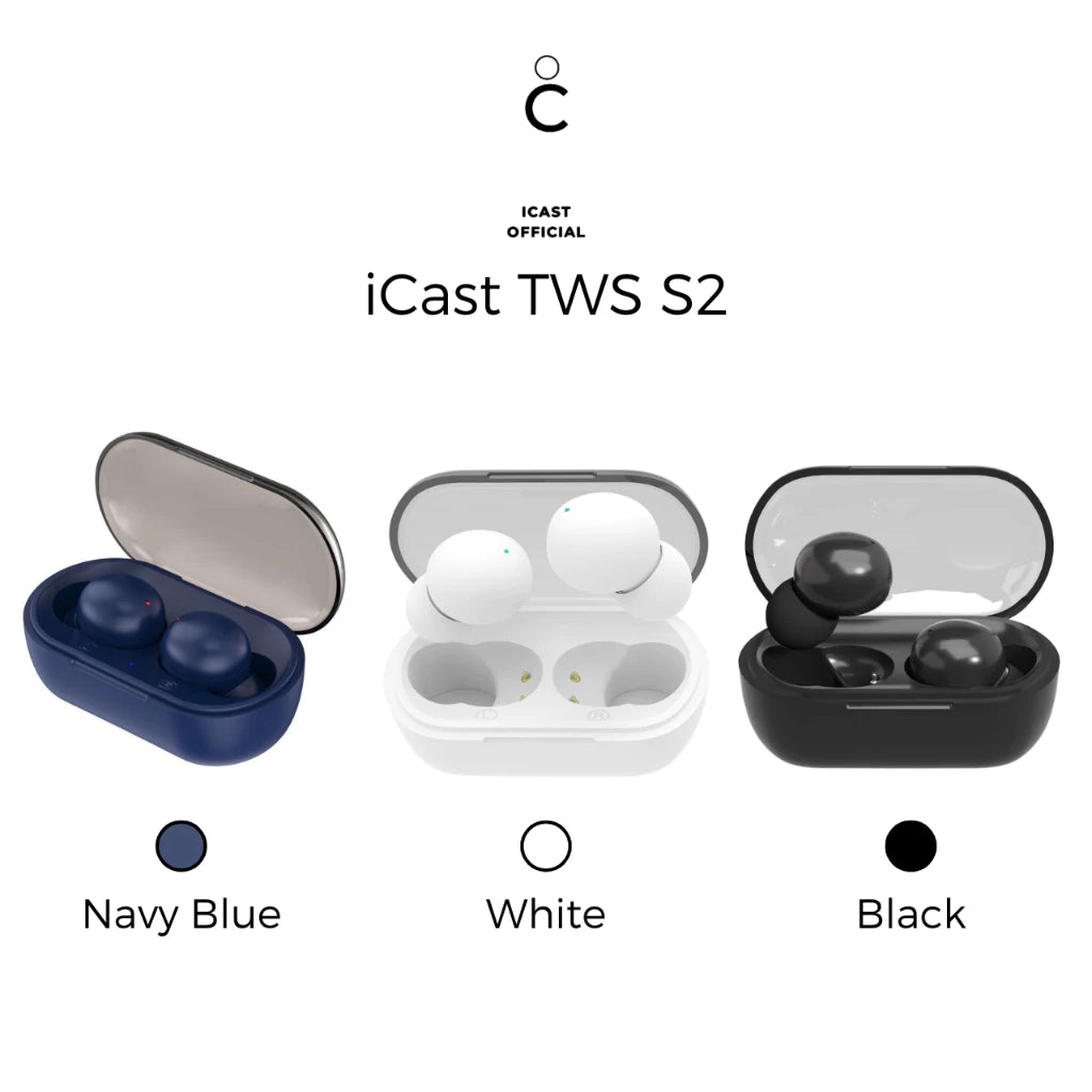 iCast TWS S2 Bluetooth 5.3 True Wireless Earbuds