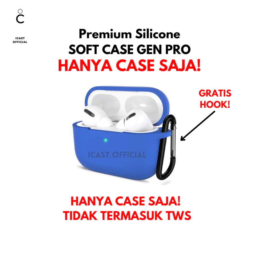 Case TWS Pro Soft Silicone + Free Hook