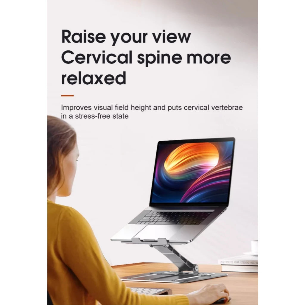 iCast Laptop Stand Aluminium & Steel Dudukan Laptop Foldable