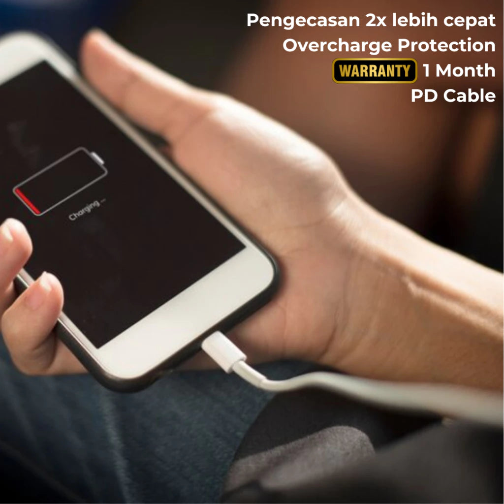 Charger 20W USB-C + Kabel 20W Fast Charging PD 20W