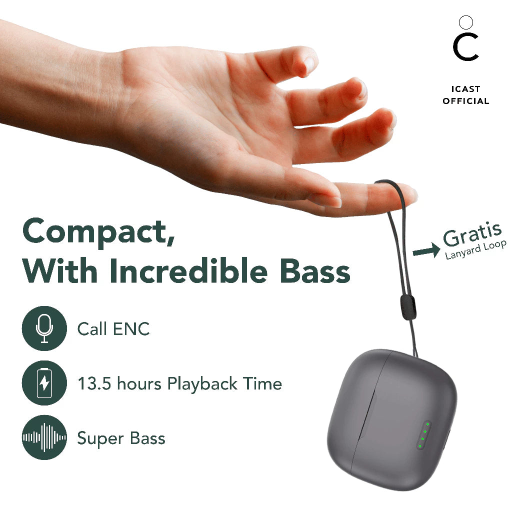 iCast Zen True Wireless Bluetooth Earbuds