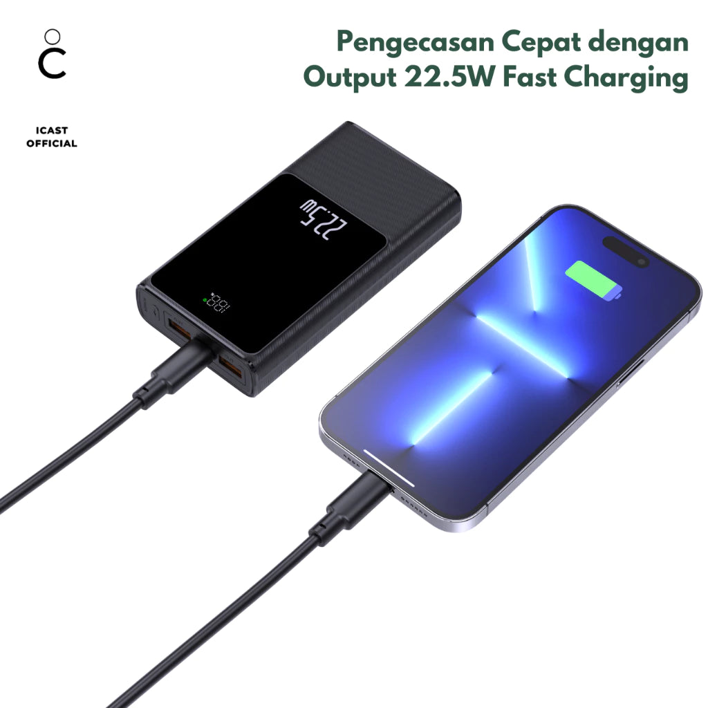 iCast Polar Powerbank 20000mAh 22.5W PD Fast Charging