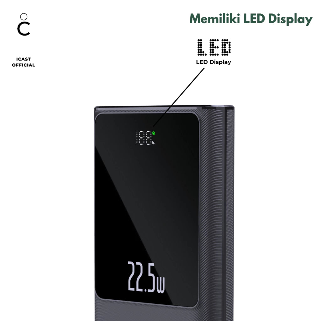 iCast Polar Powerbank 20000mAh 22.5W PD Fast Charging