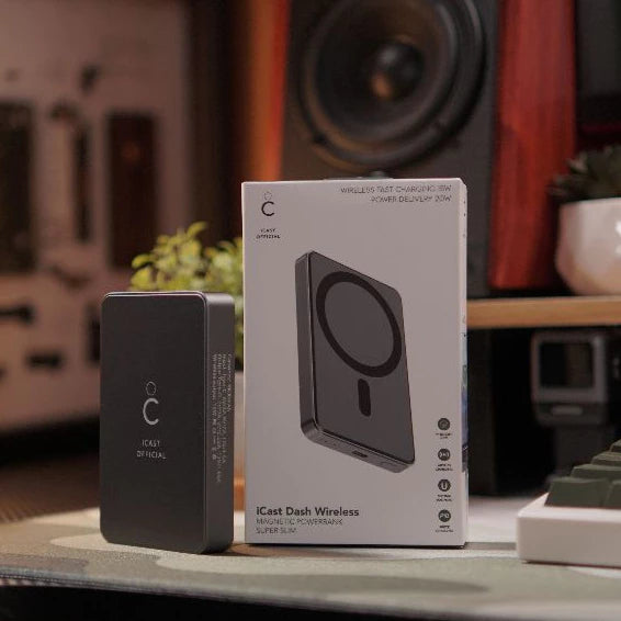 iCast Dash Powerbank Magnet 5000mAh 20W PD & 15W Wireless