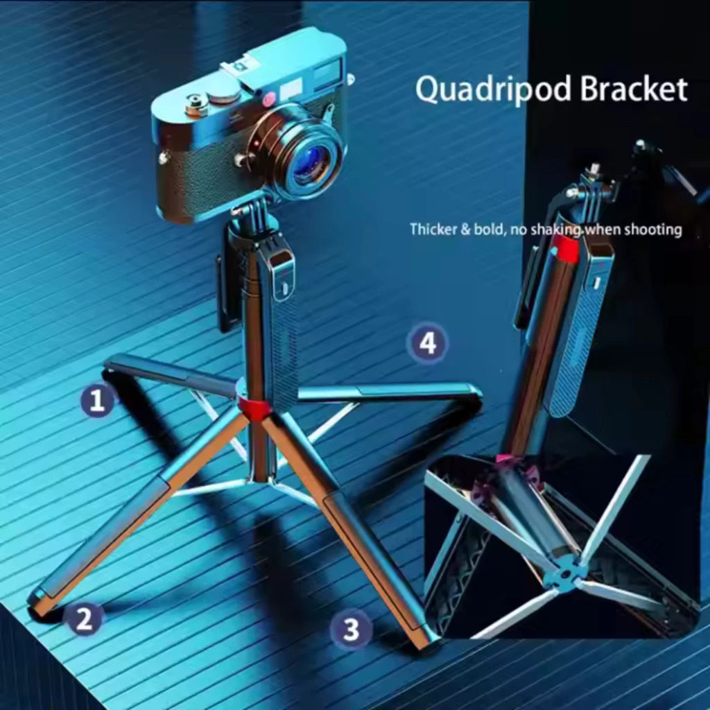 iCast Tripod Bluetooth 4 Kaki Tongsis Premium 180CM + Remote