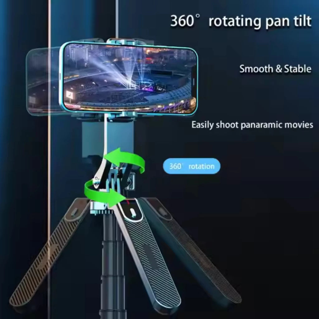 iCast Tripod Bluetooth 4 Kaki Tongsis Premium 180CM + Remote