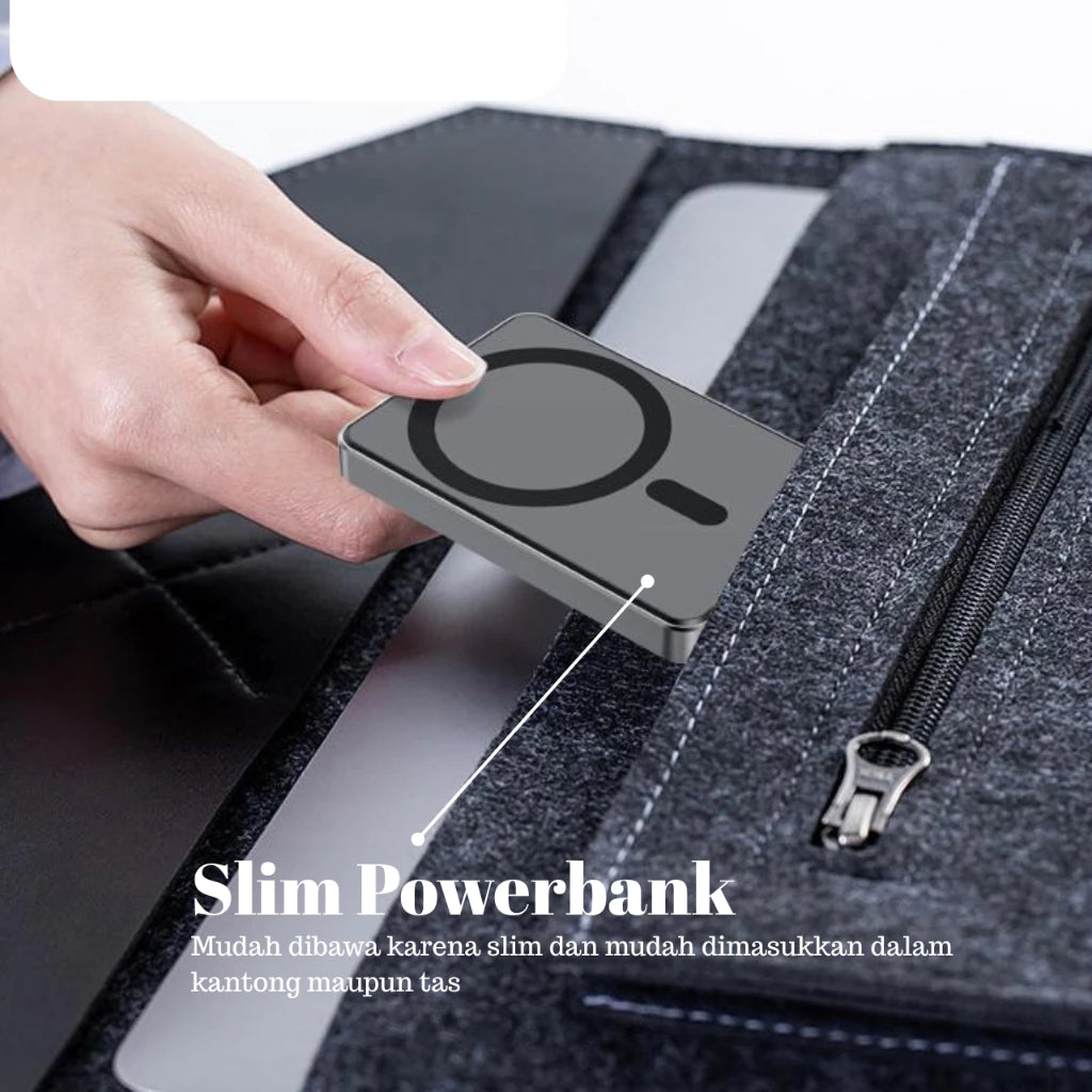 iCast Dash Powerbank Magnet 5000mAh 20W PD & 15W Wireless