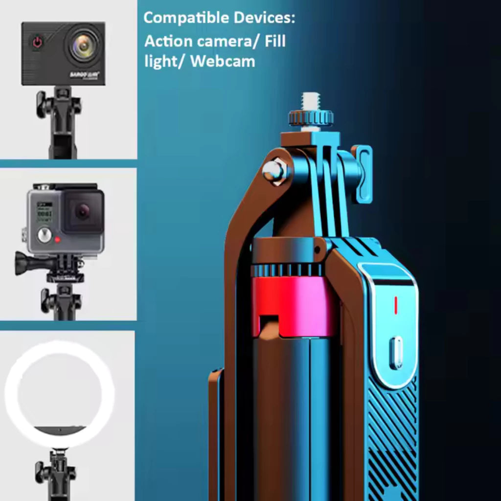 iCast Tripod Bluetooth 4 Kaki Tongsis Premium 180CM + Remote