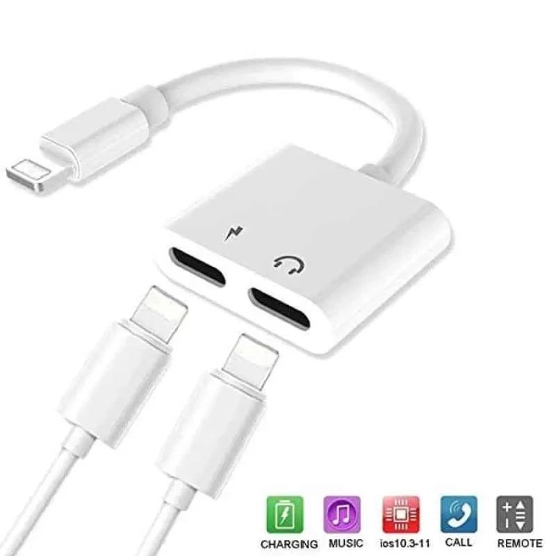 iCast Converter Lightning 2 in 1 – AUX 3.5mm + Charging