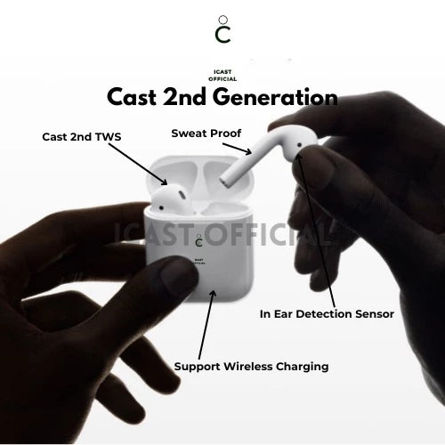 iCast TWS Gen 2 Wireless Charging TWS by iCast