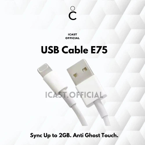 Kabel Data USB E75 by iCast Sync Stabil & Tahan Lama