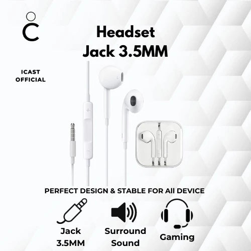 Headset Jack 3.5mm Gaming Bass + Mic Serial Number