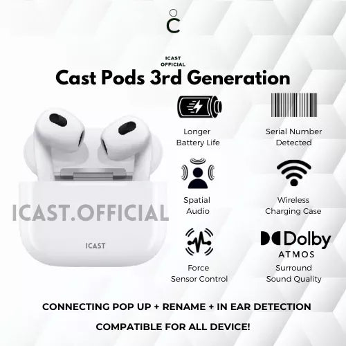 iCast TWS Gen 3 H1 Black Edition Final Upgrade by iCast Official