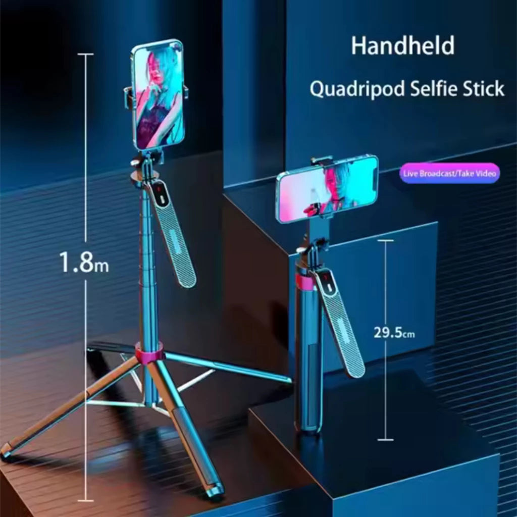 iCast Tripod Bluetooth 4 Kaki Tongsis Premium 180CM + Remote